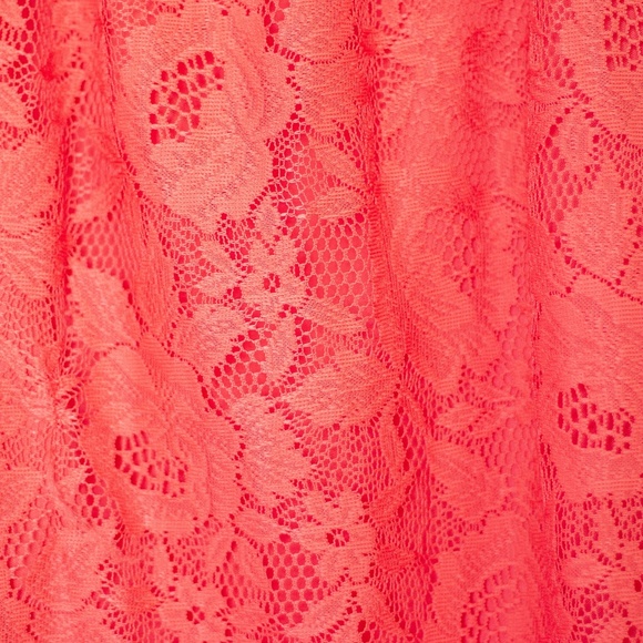 Trixxi | Red High/Low Lace Dress (Juniors) - Picture 3 of 7